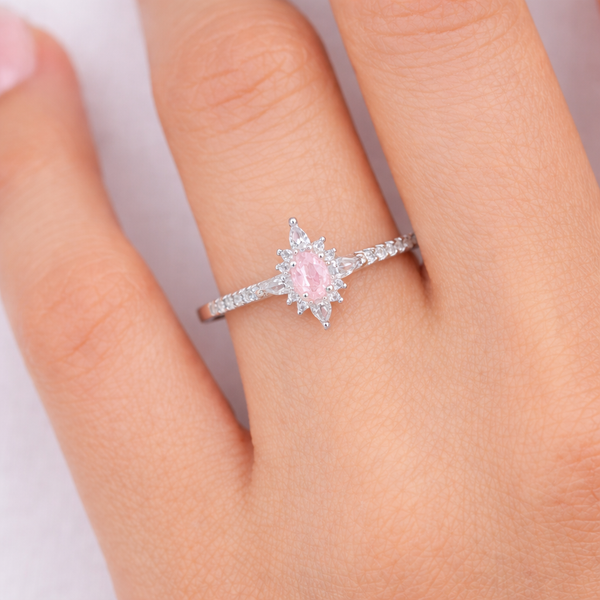 Zoe Rose Quartz Ring