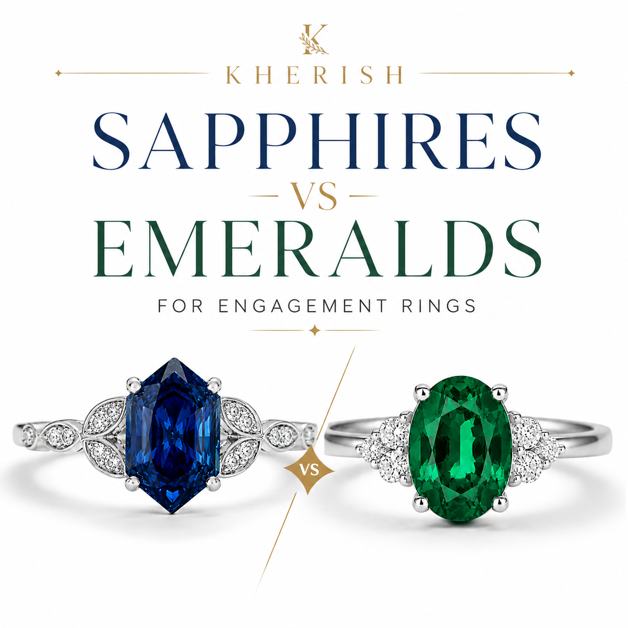 Blue or Green - Emerald or Sapphire: Let’s talk about Engagement Rings