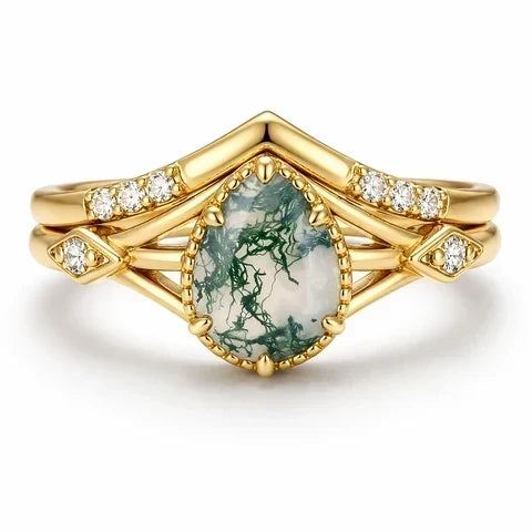 Emily Ring Sets: One Geometric Design, Four Completely Different Moods