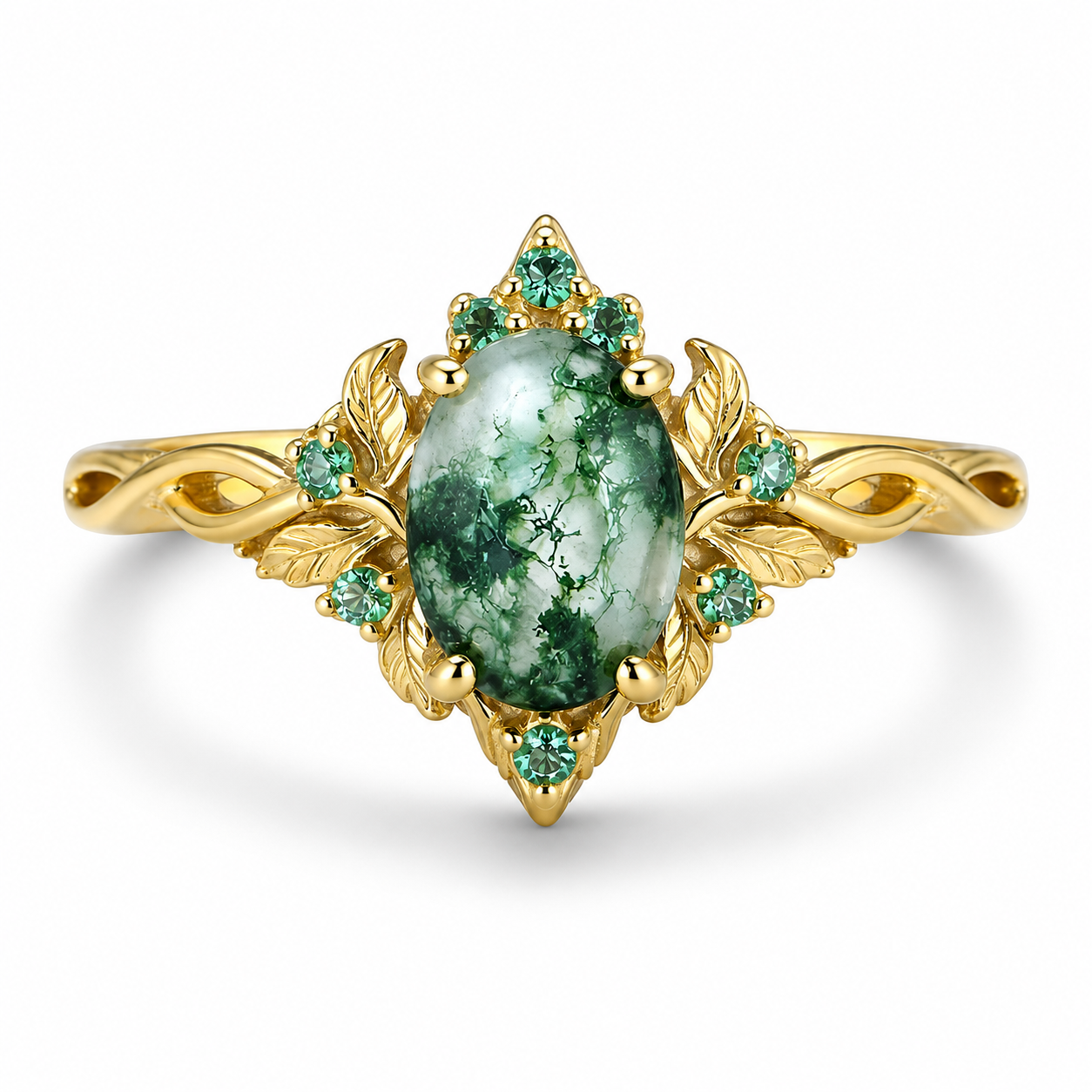 Moss Agate: Nature creates the picture.
