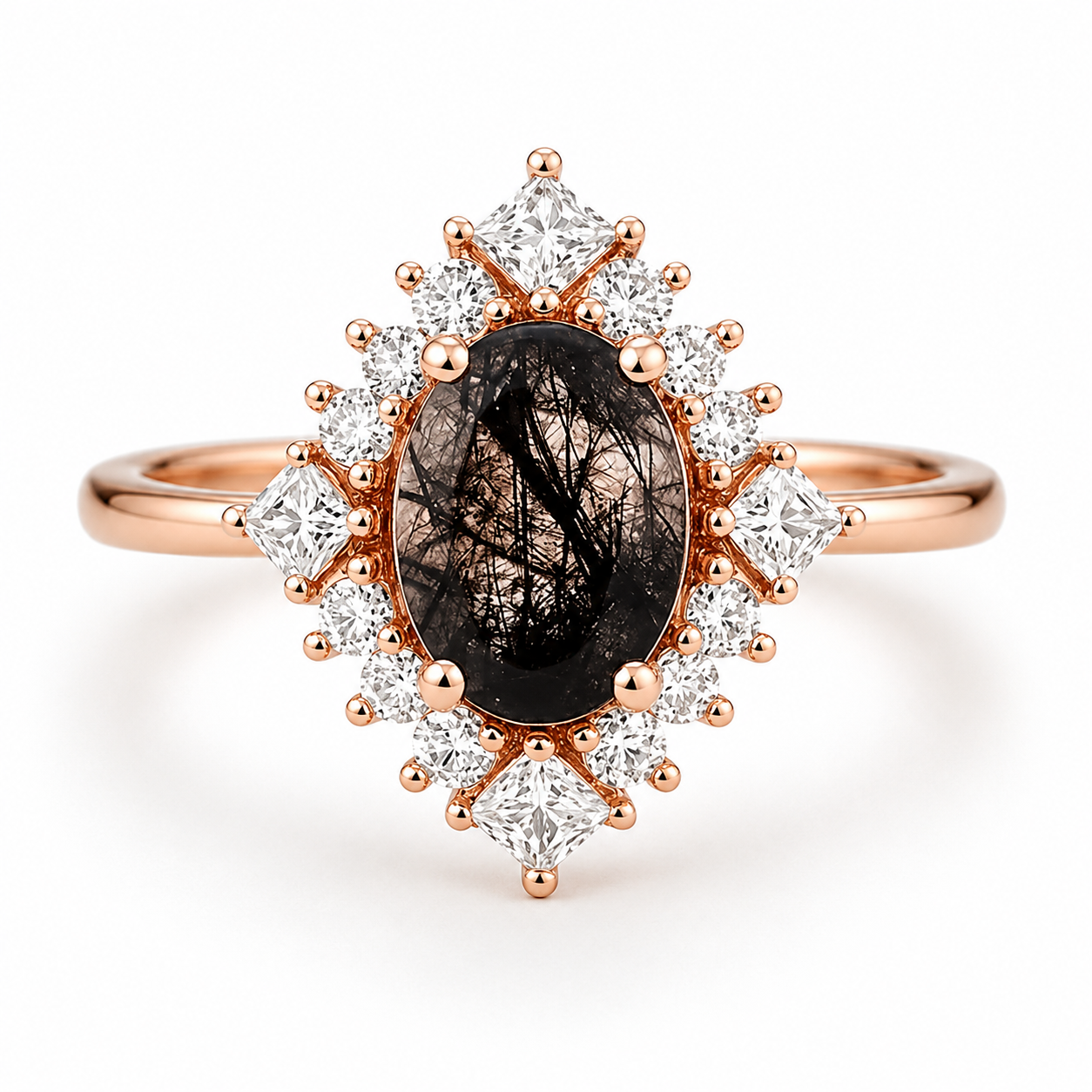 Black Rutilated Quartz - the internal inclusion pattern of an individual stone can have its own character.