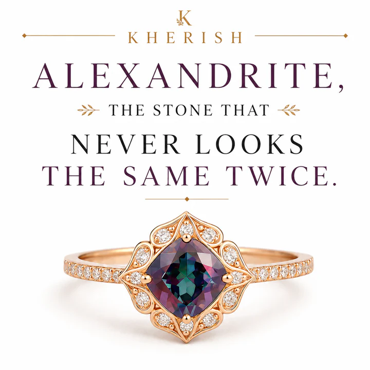 Alexandrite, the stone that never looks the same twice.