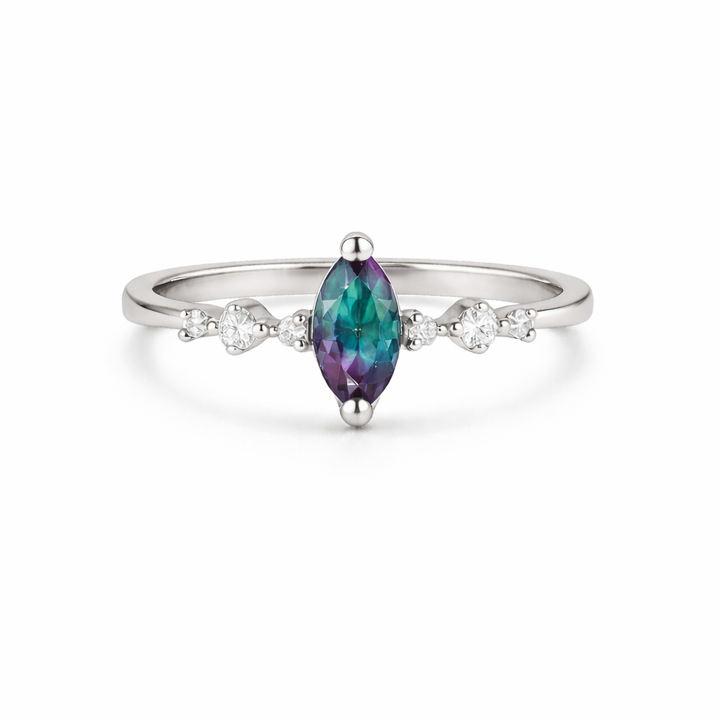 Ava Alexandrite Ring Sterling Silver by Kherish