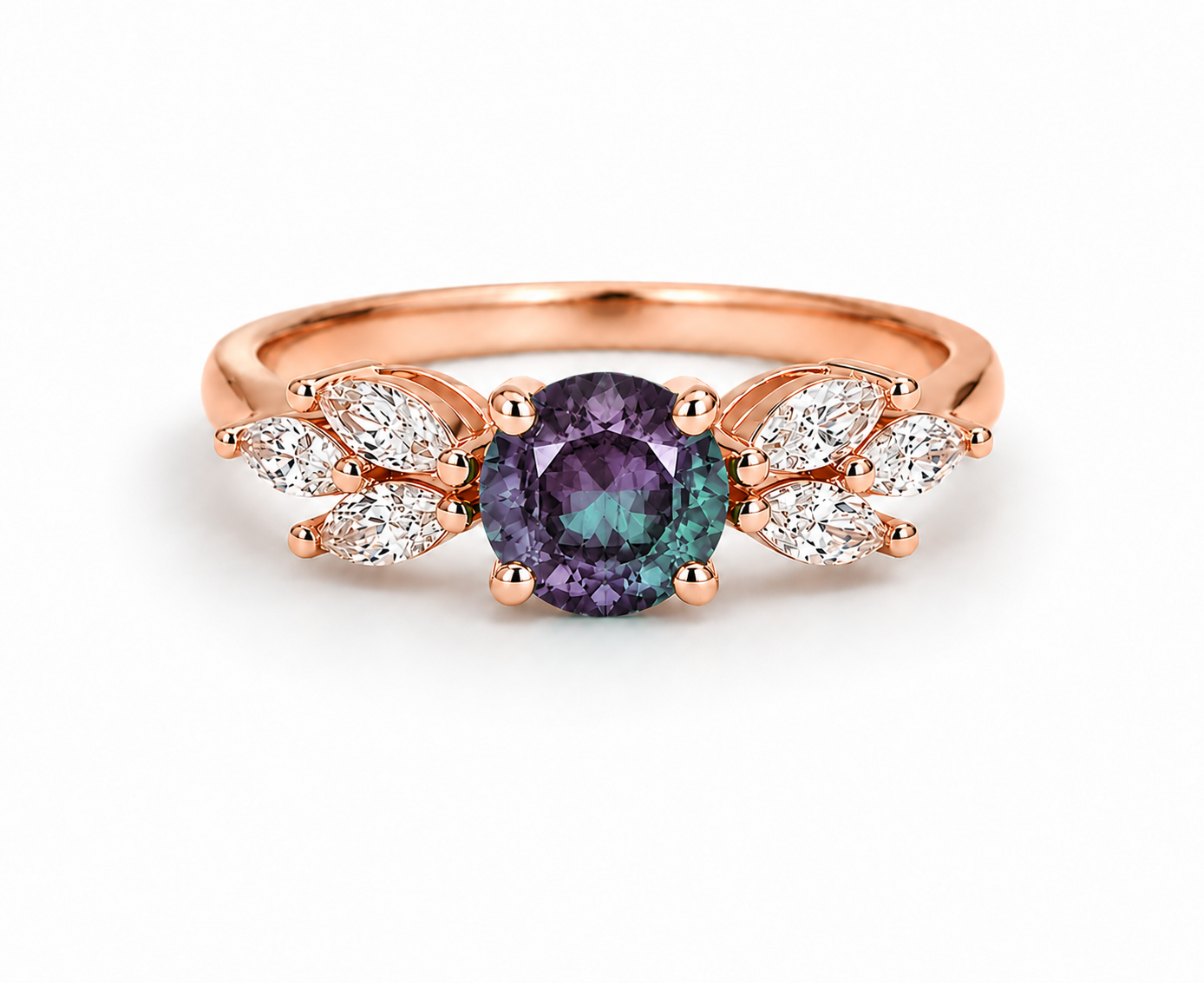 Ada Gemstone Ring Rose Gold