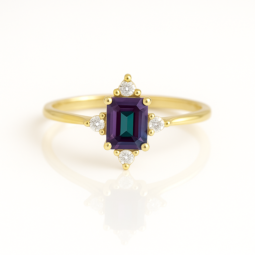 Sia Alexandrite Ring Sterling Silver
