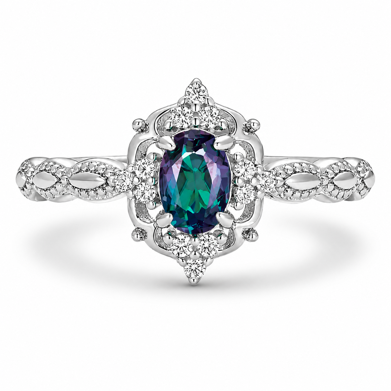 Fia Alexandrite Ring Sterling Silver