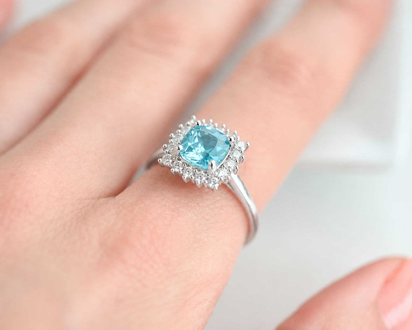 Fey Aquamarine Ring Sterling Silver