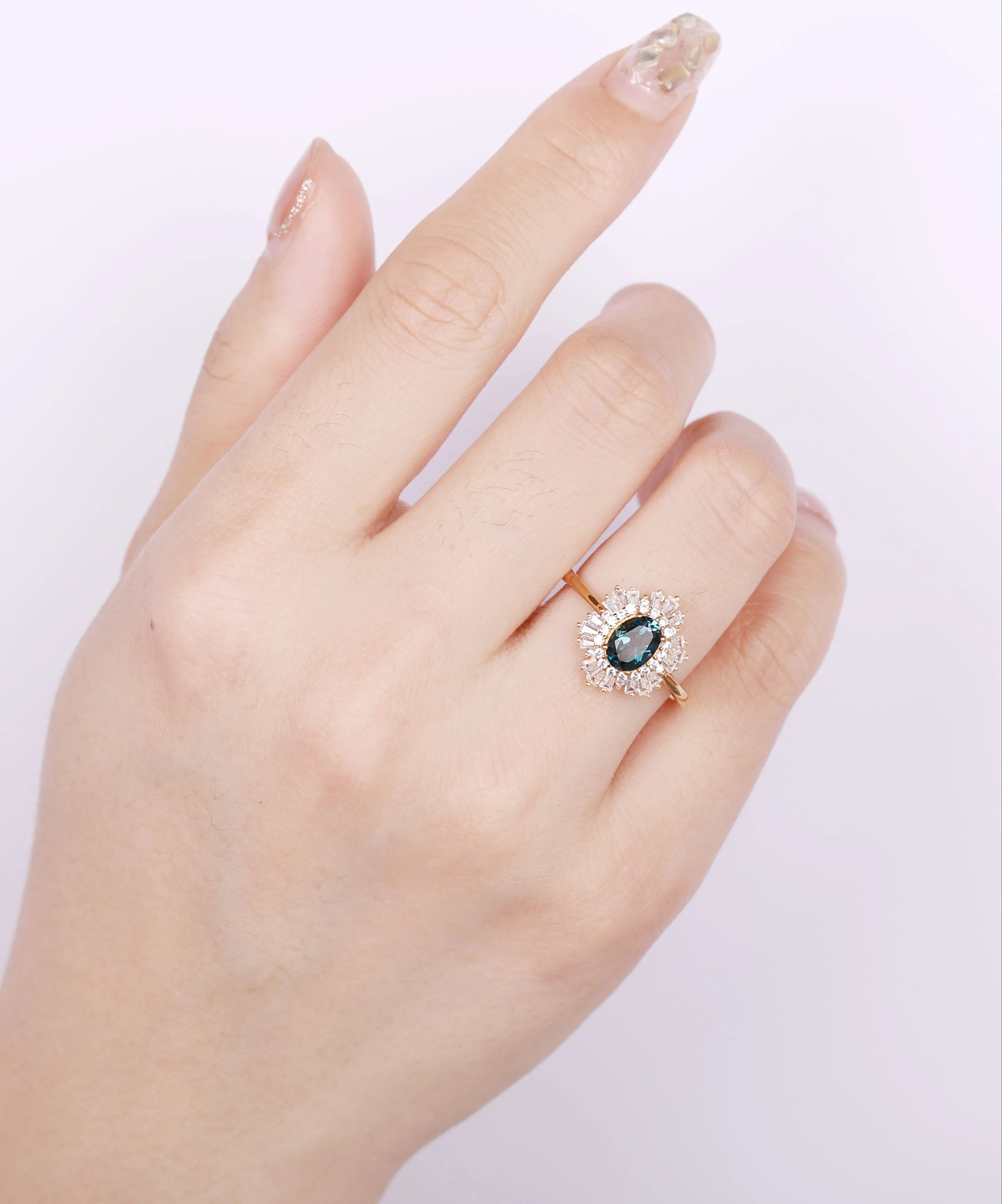 Ara London Blue Topaz Ring Gold