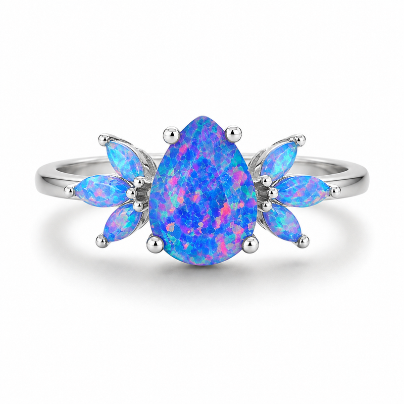 Royal Blue Opal ring