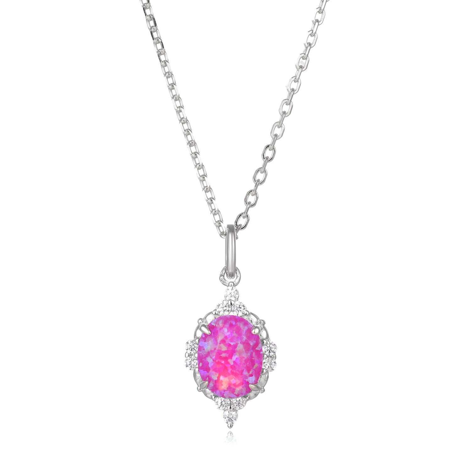 Brya Pink Opal Necklace