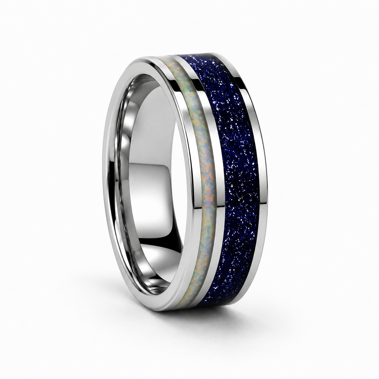 Jorge Starry Night Men's Wedding Band