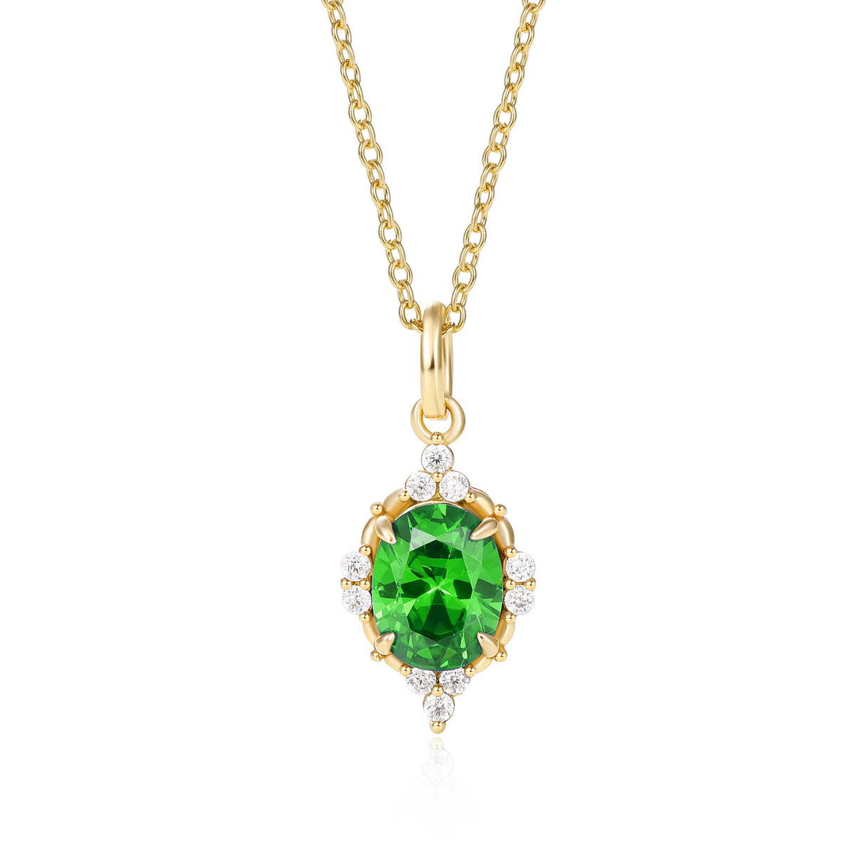 Brya Fire Opal Necklace Rose Gold