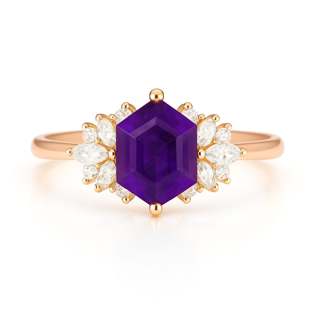 Lyre Alexandrite Ring