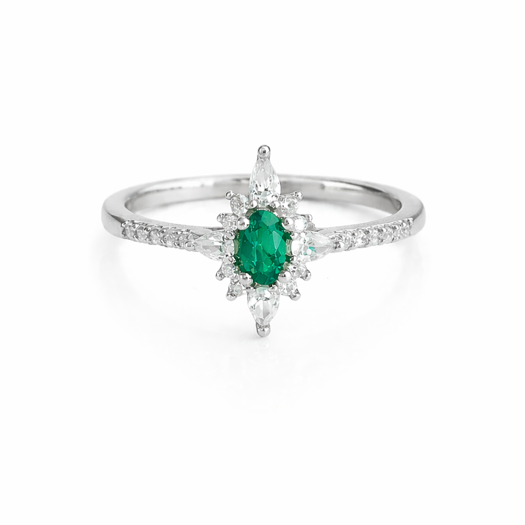 Zoe Emerald Ring