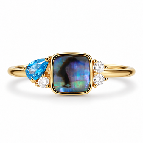 Savannah Abalone Shell Ring