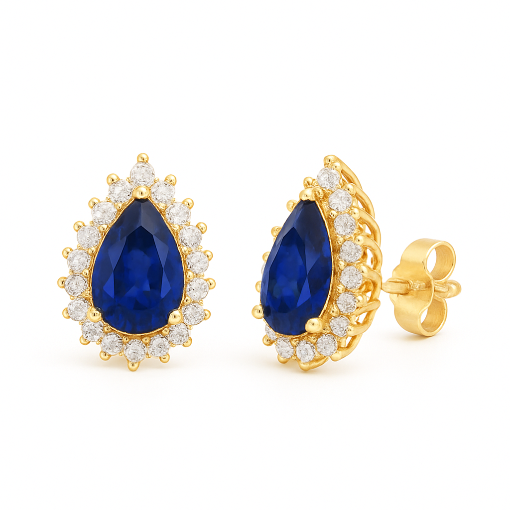 Ina Sapphire Earrings Gold