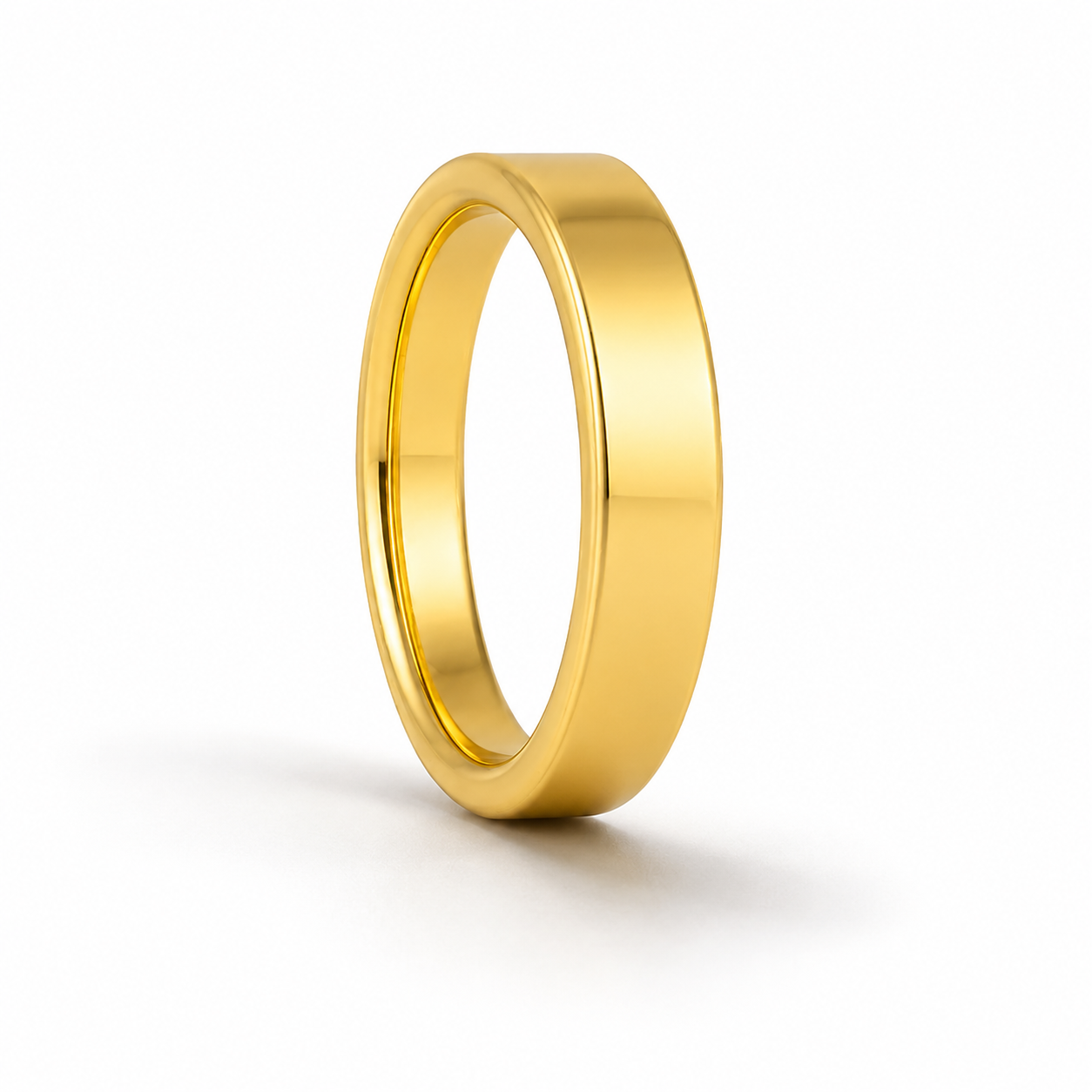 Tom 4mm Tungsten Men's Wedding Band Gold