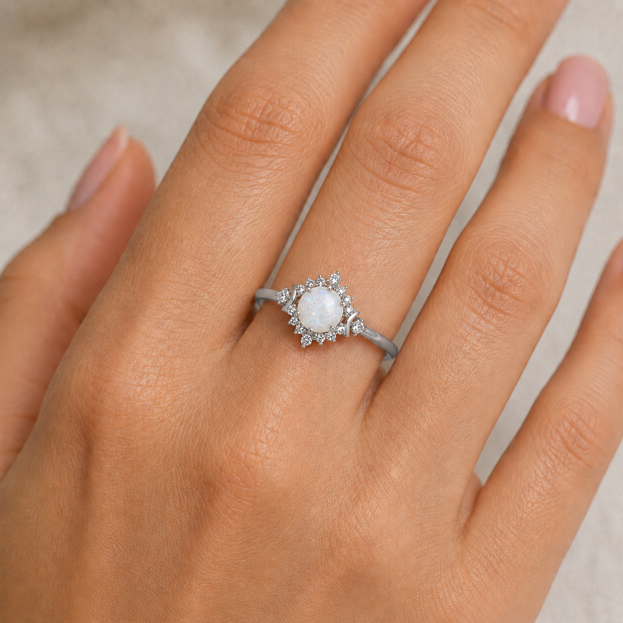 Hai Opal Ring Sterling Silver
