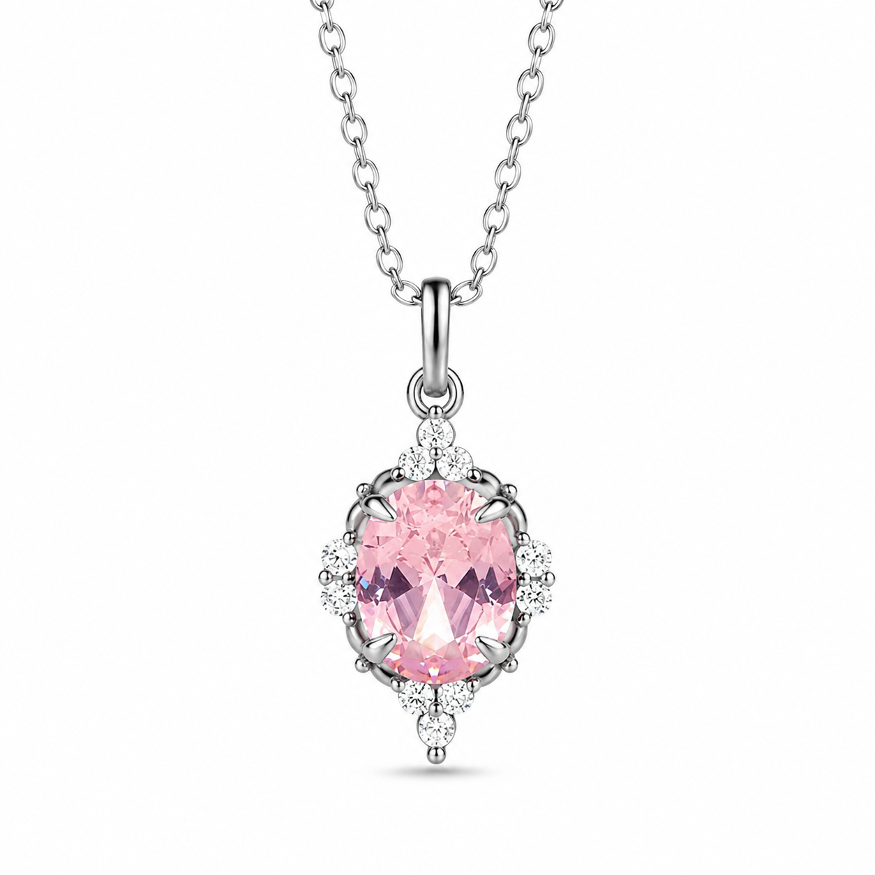 Brya Fire Opal Necklace Sterling Silver