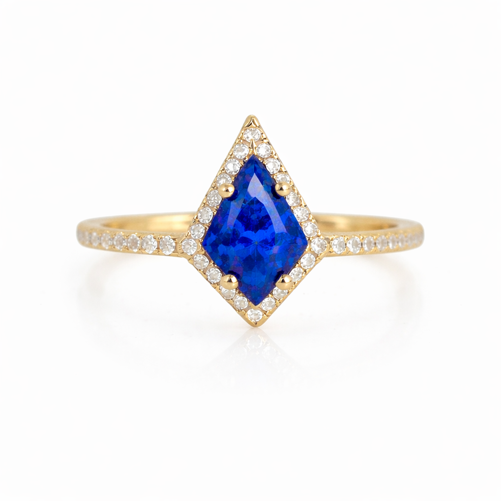 Emi Sapphire Kite Ring