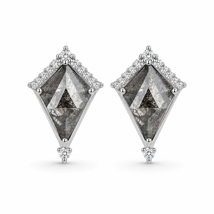 Dania Salt and Pepper Diamond Earrings