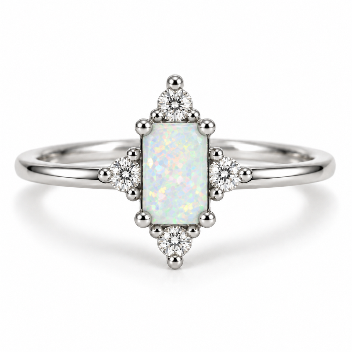 Sia Emerald Ring Rose Gold