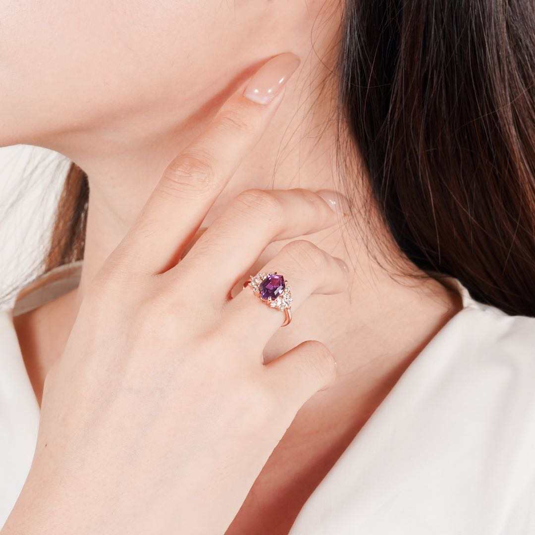 Lyre Alexandrite Ring