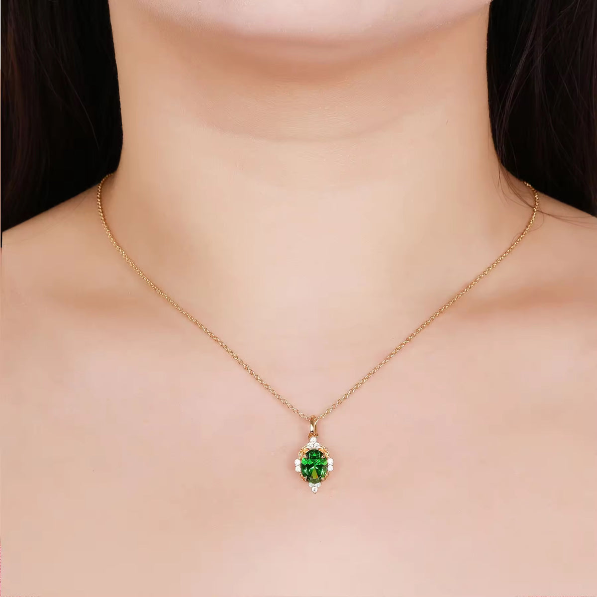 Brya Fire Opal Necklace Gold