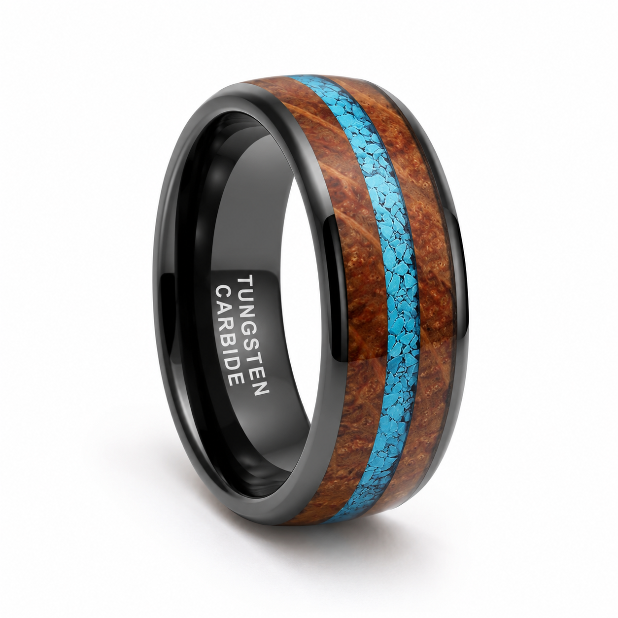 Michael Men's Whiskey Barrel and Turquoise Band