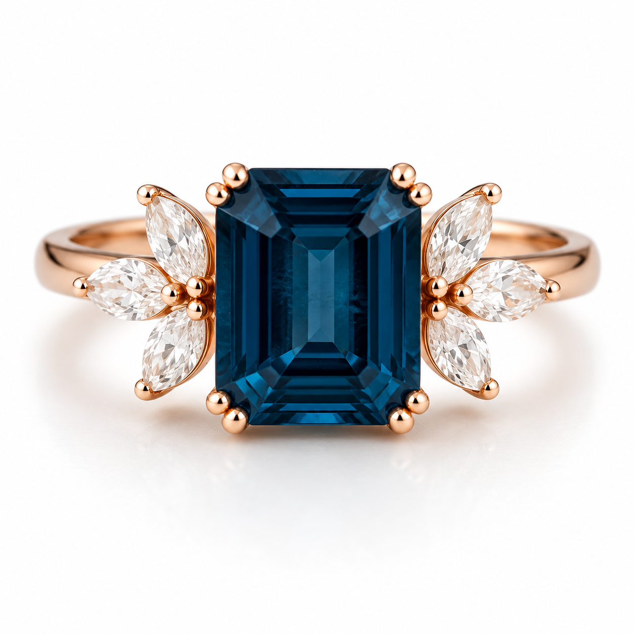 Ivy Opal Ring Rose Gold