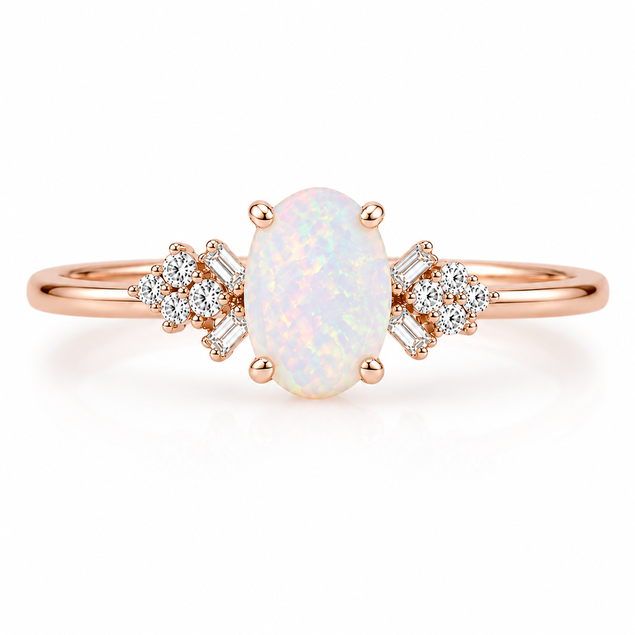 Kiv Opal Ring Rose Gold