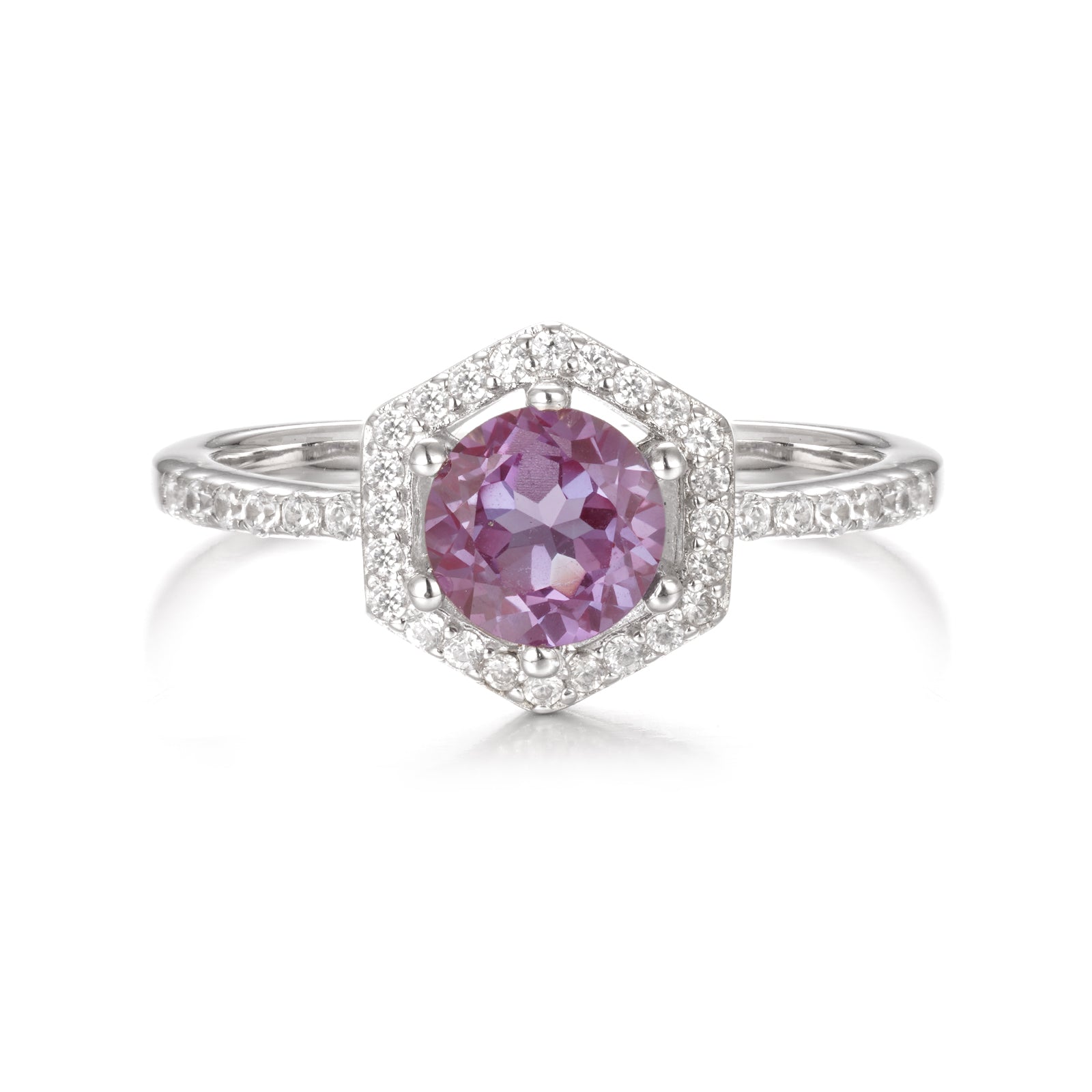 Eva Alexandrite Ring Sterling Silver