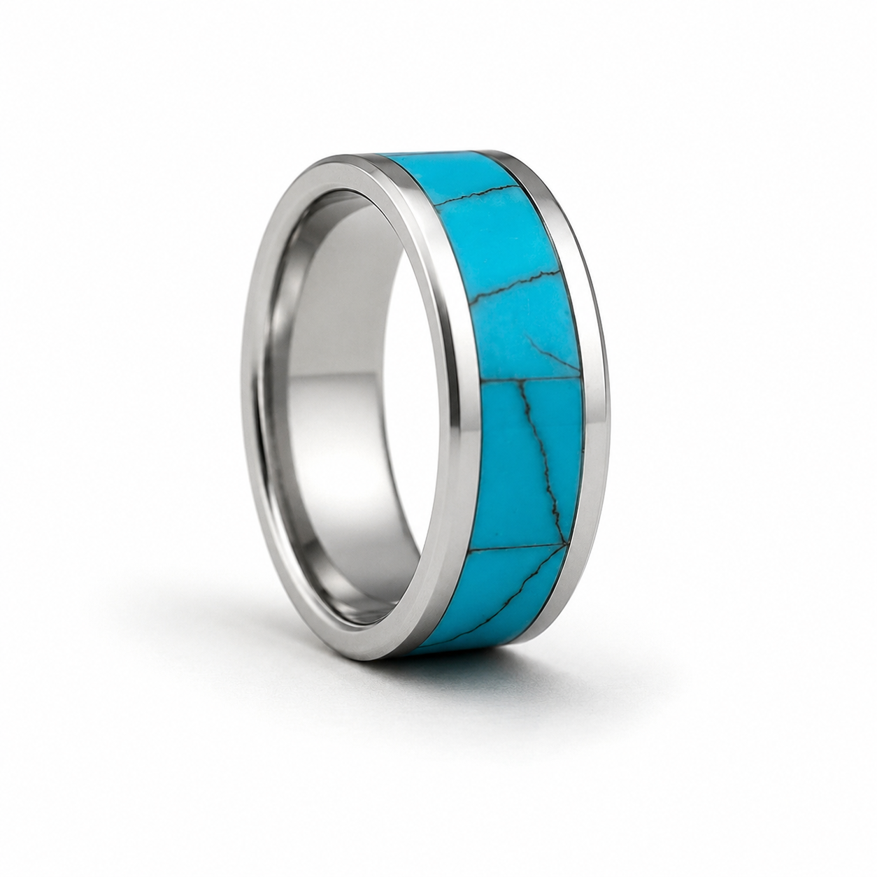 Joey Turquoise Men's Wedding Ring