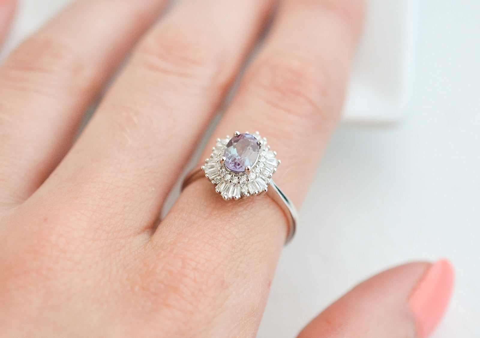 Ara Alexandrite Ring Sterling Silver by Kherish