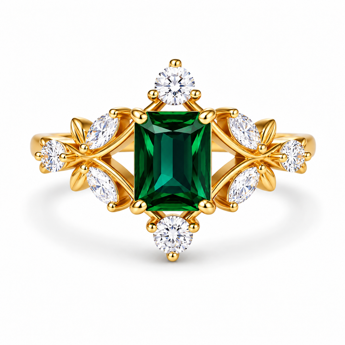Harper Emerald Ring