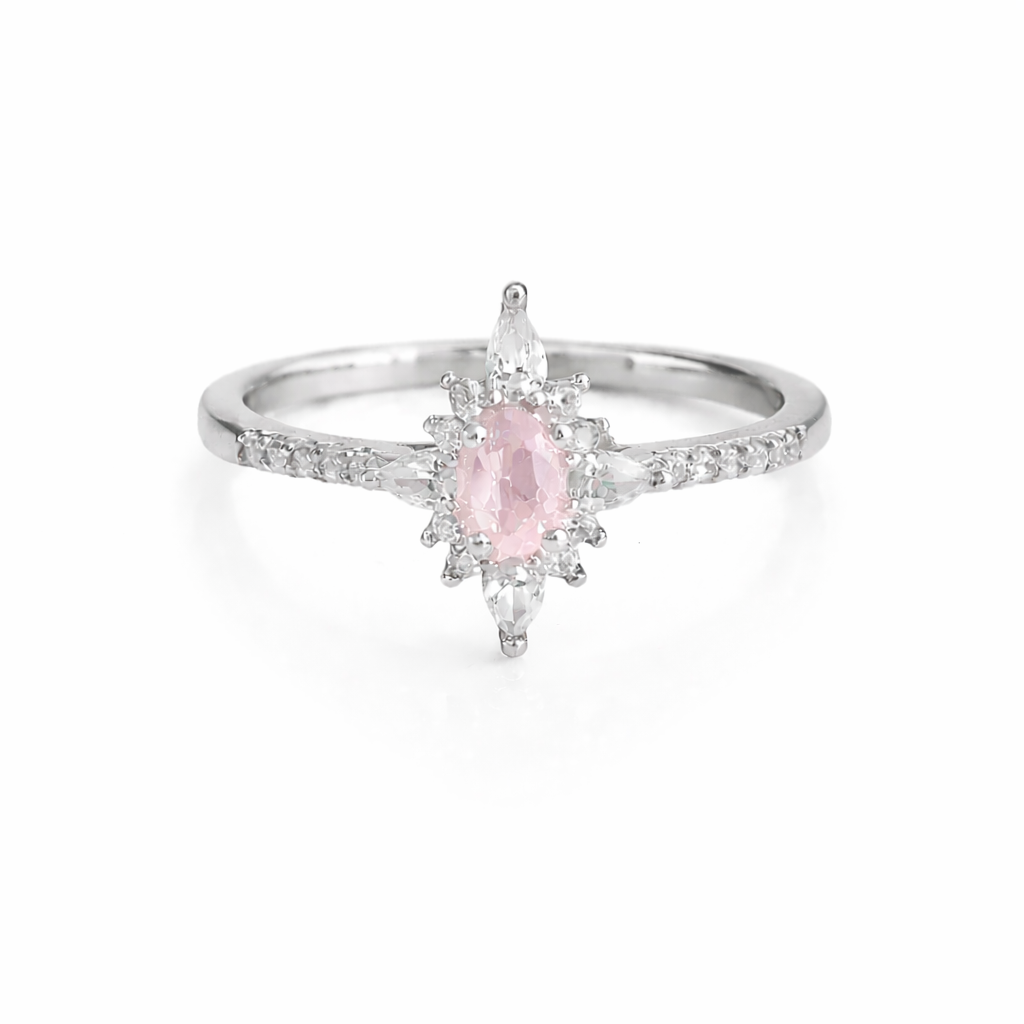 Zoe Rose Quartz Ring