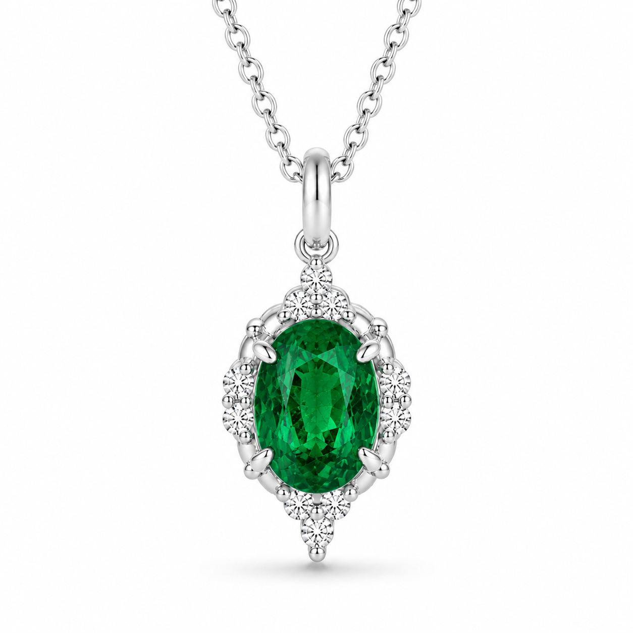 Brya Fire Opal Necklace Sterling Silver