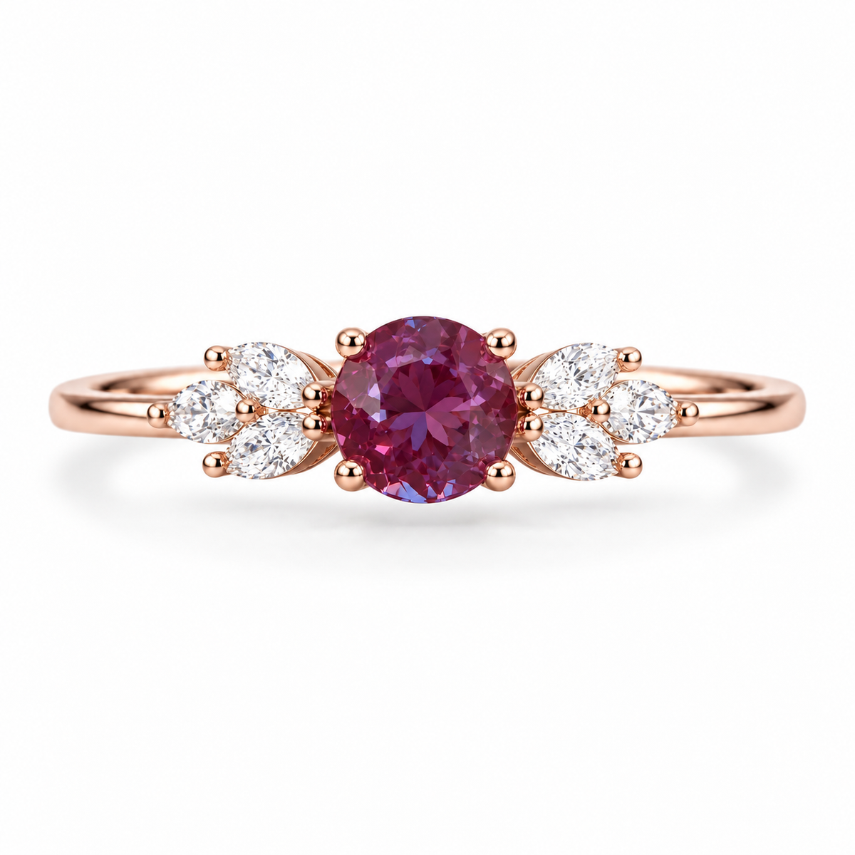 Ada Alexandrite Ring Rose Gold