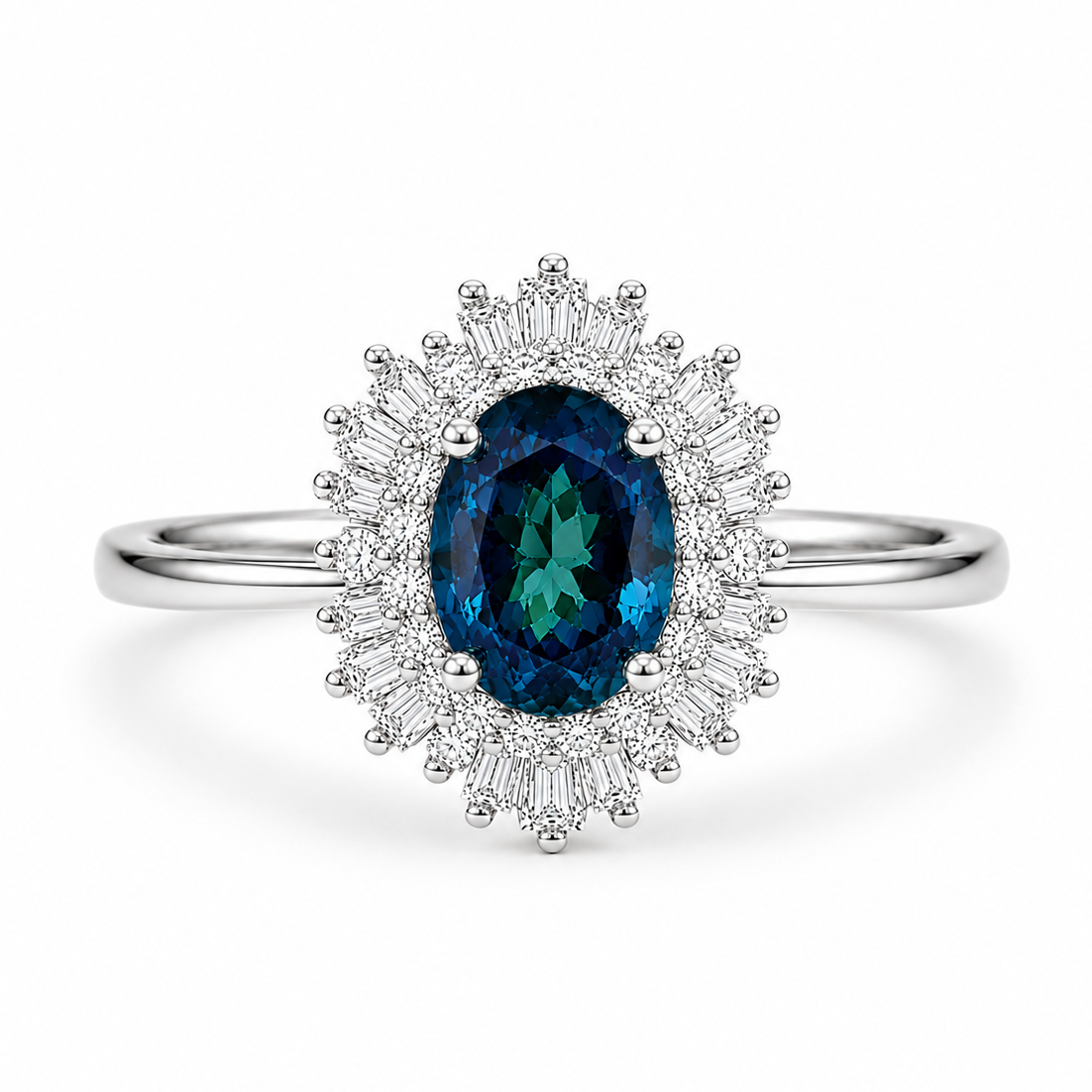 Ara Peacock Sapphire Ring