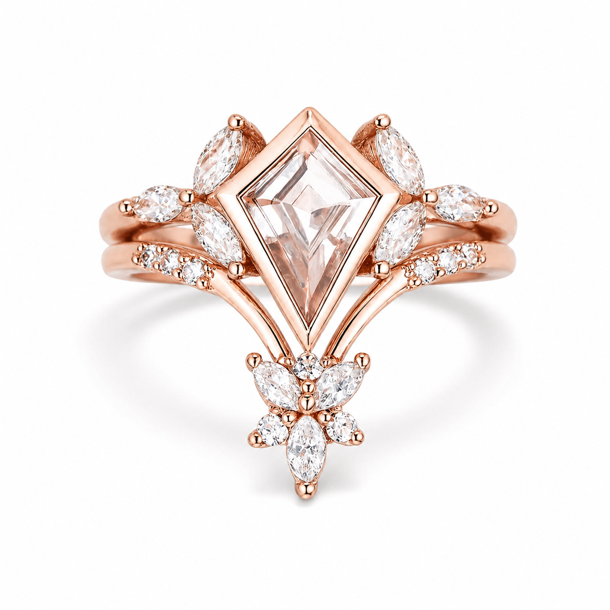 Nora Morganite Ring Set