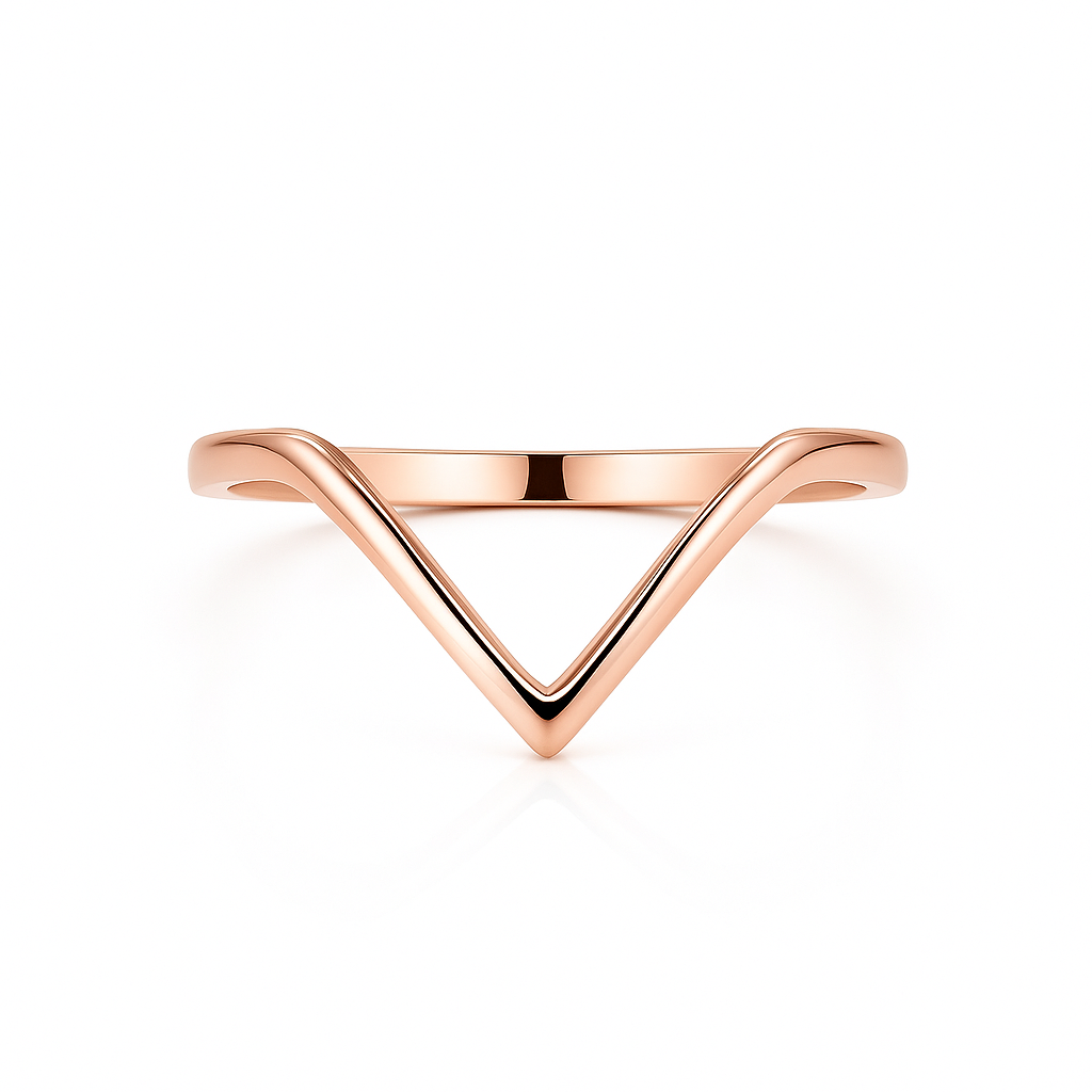 Aoi Curved Stacking Band Gold