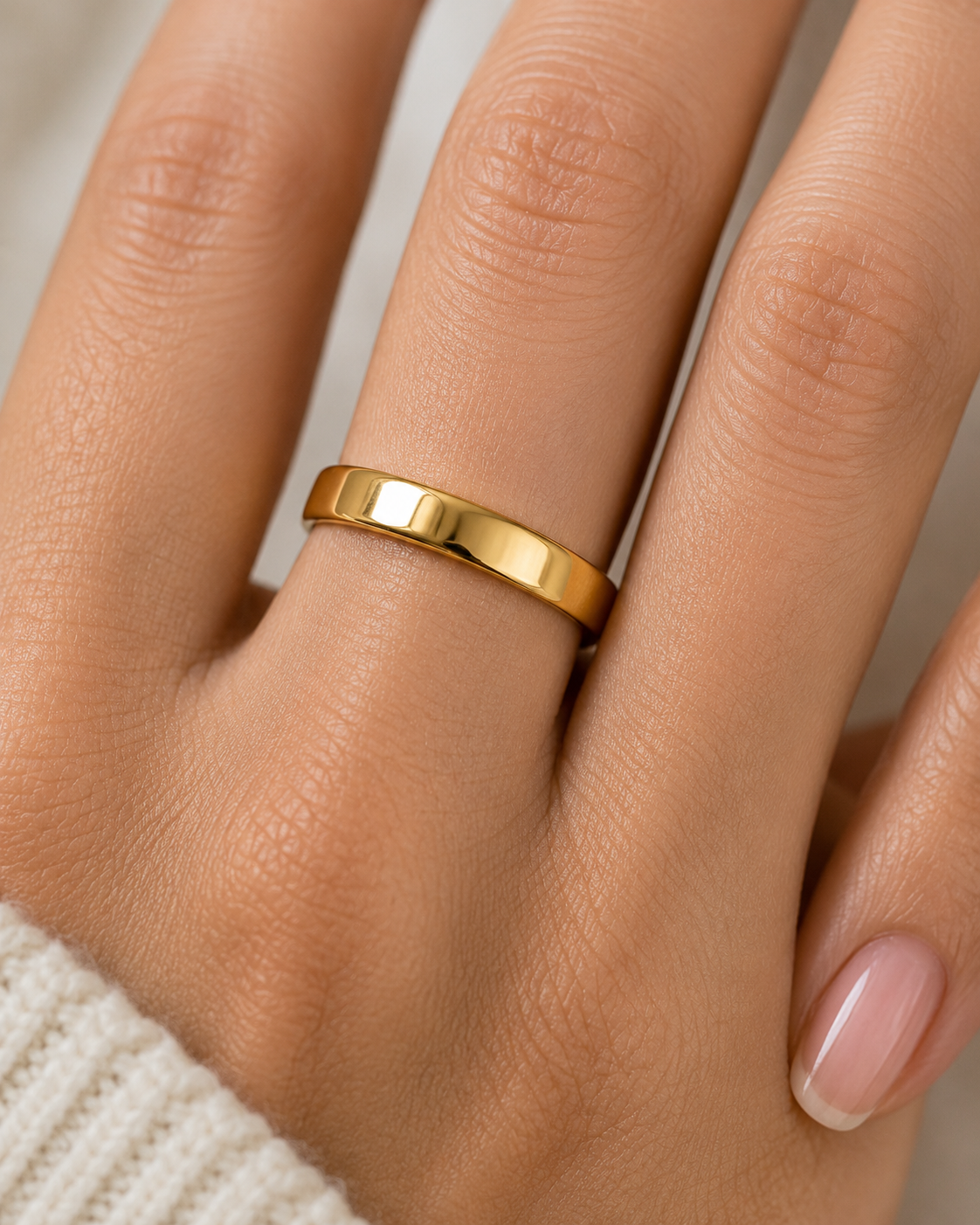 Tom 4mm Tungsten Men's Wedding Band Gold
