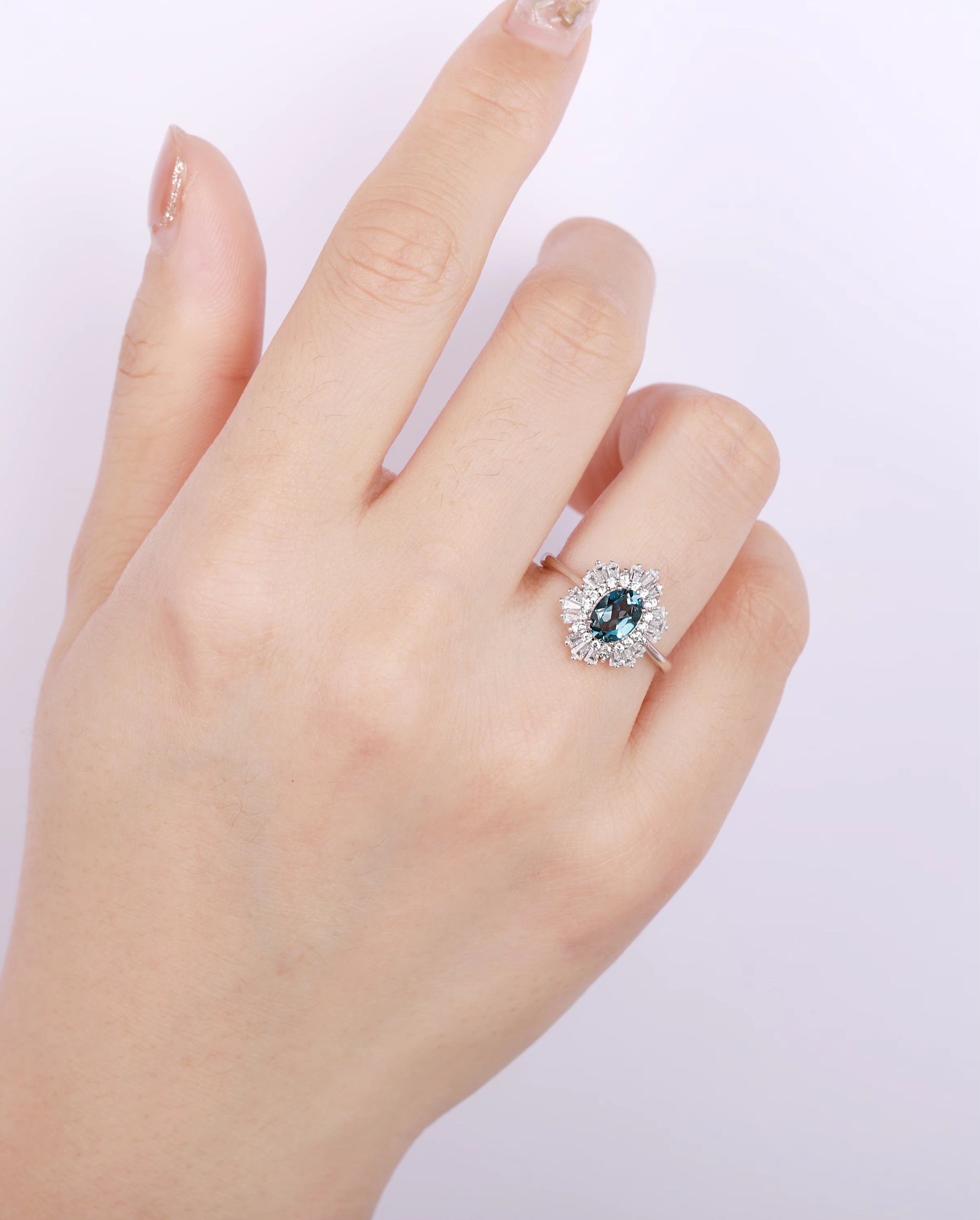 Ara London Blue Topaz Ring Gold