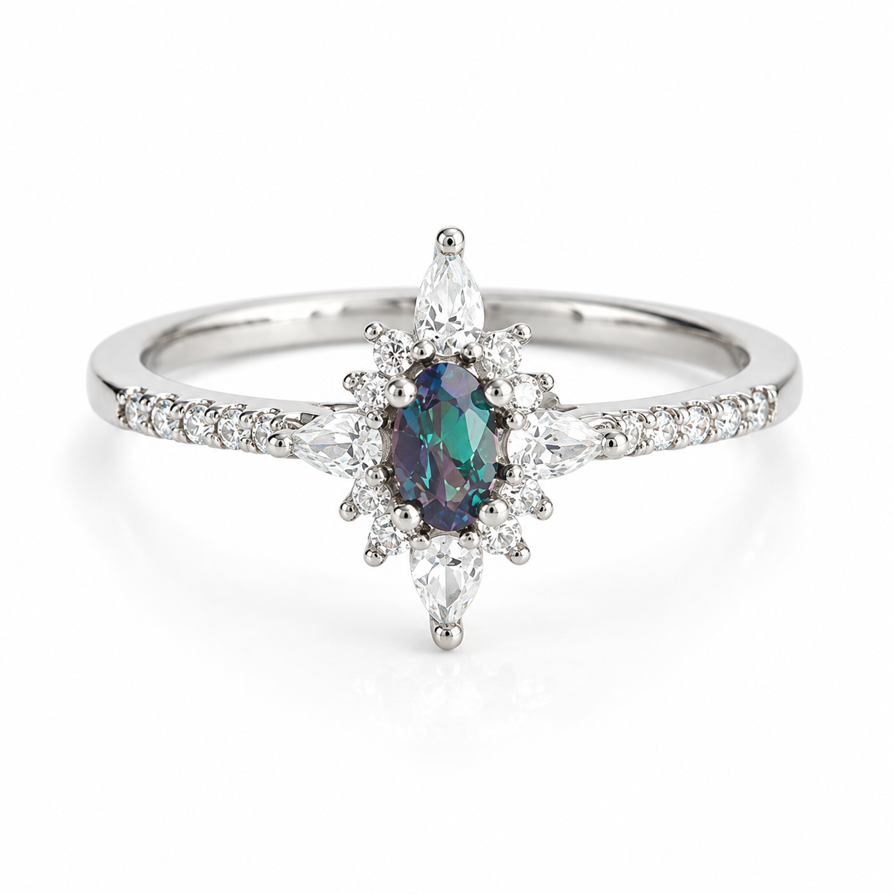 Zoe Alexandrite Ring Sterling Silver