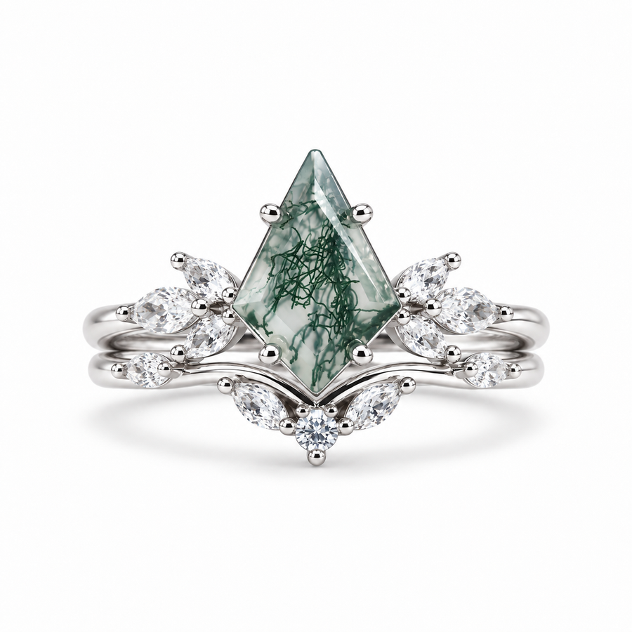 Moss Agate Rings