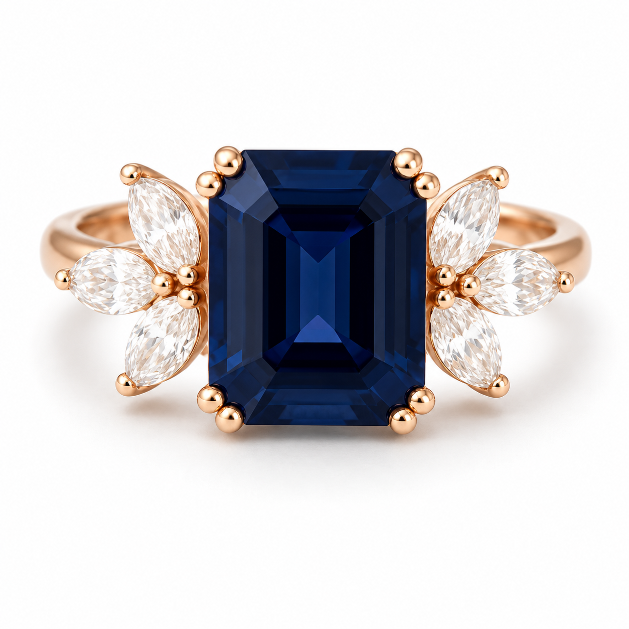 Ivy Opal Ring Rose Gold