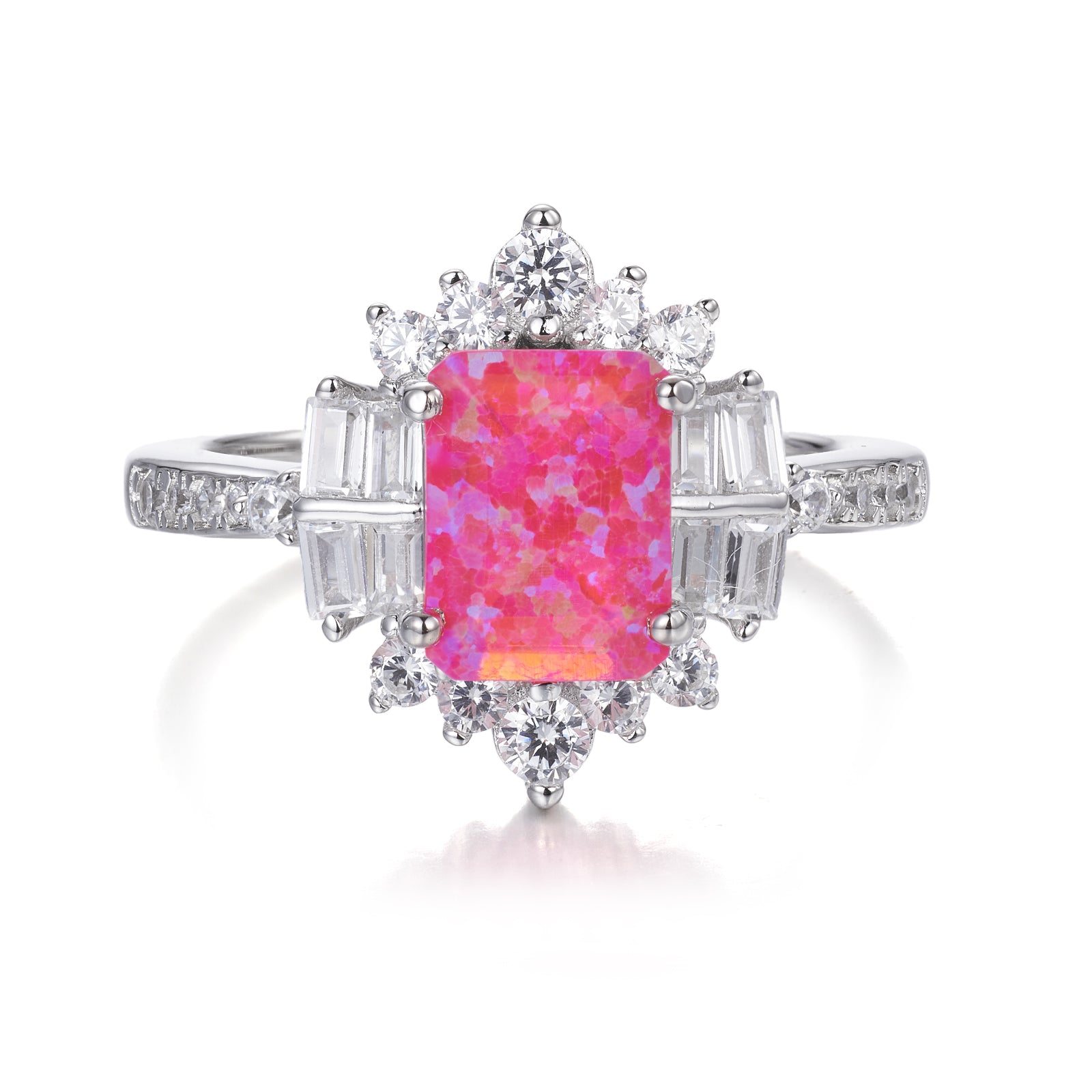 Sea Pink Opal Ring