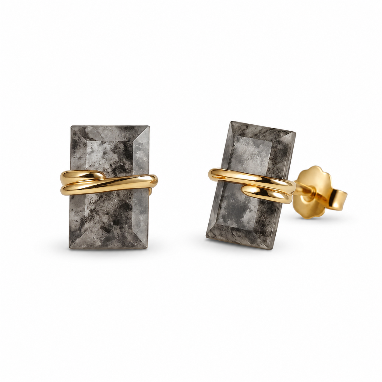 Gabi Salt and Pepper Diamond Earrings