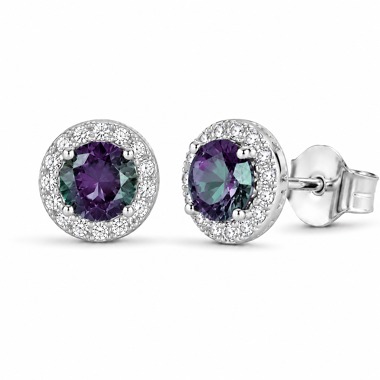 Jia Alexandrite Earrings Sterling Silver