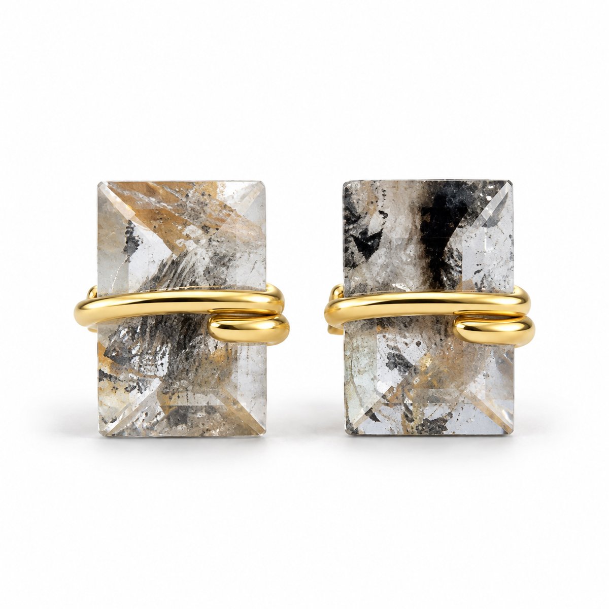 Gabi Salt and Pepper Diamond Earrings